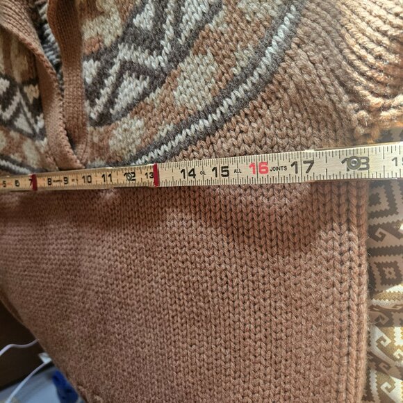 $348 Brooks Brothers Alpaca Wool Fair Isle Sweater Brown Multi Women’s SZ Small - Picture 11 of 12